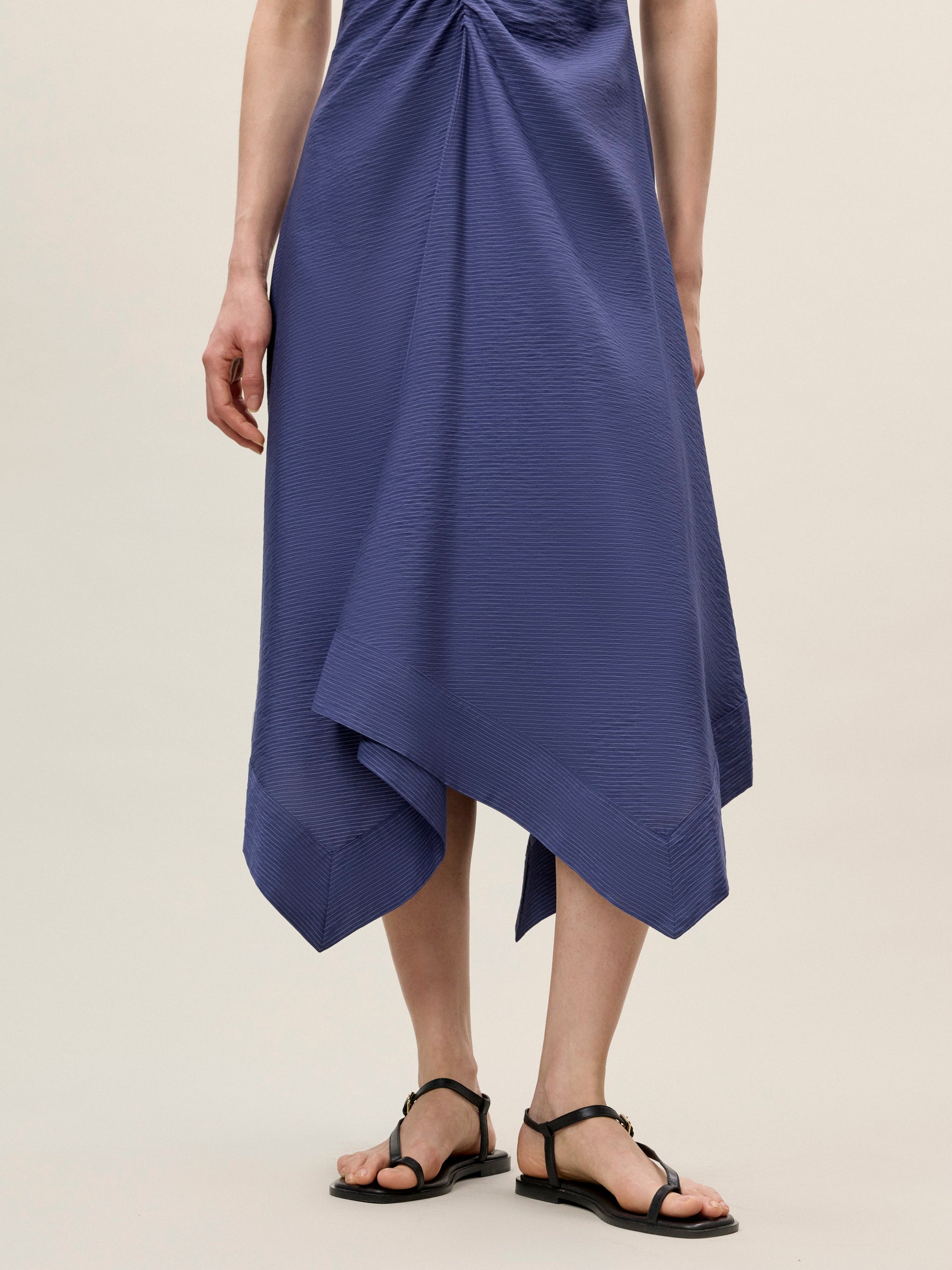 rebecca taylor navy blue dress Rebecca Taylor Women's Allegra Stripe Midi-Dress - Navy