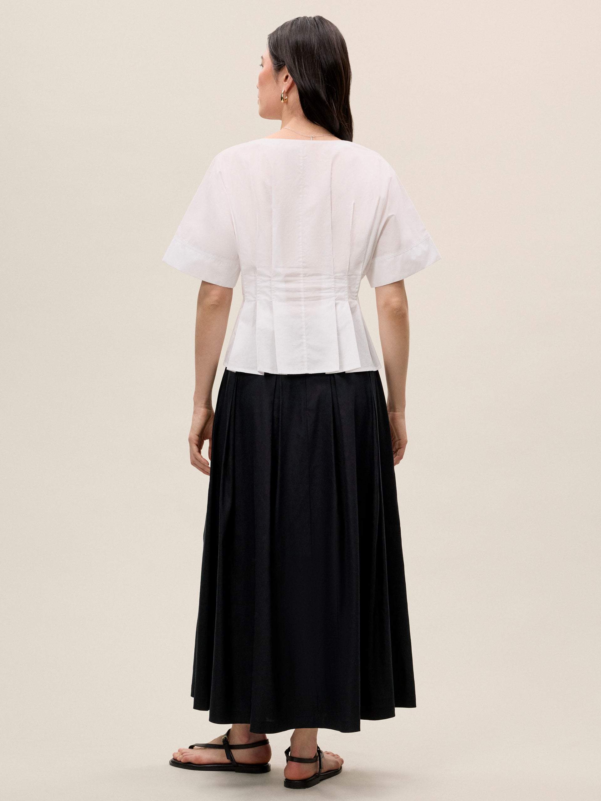  Priya Poplin Top in Milk by Rebecca Taylor