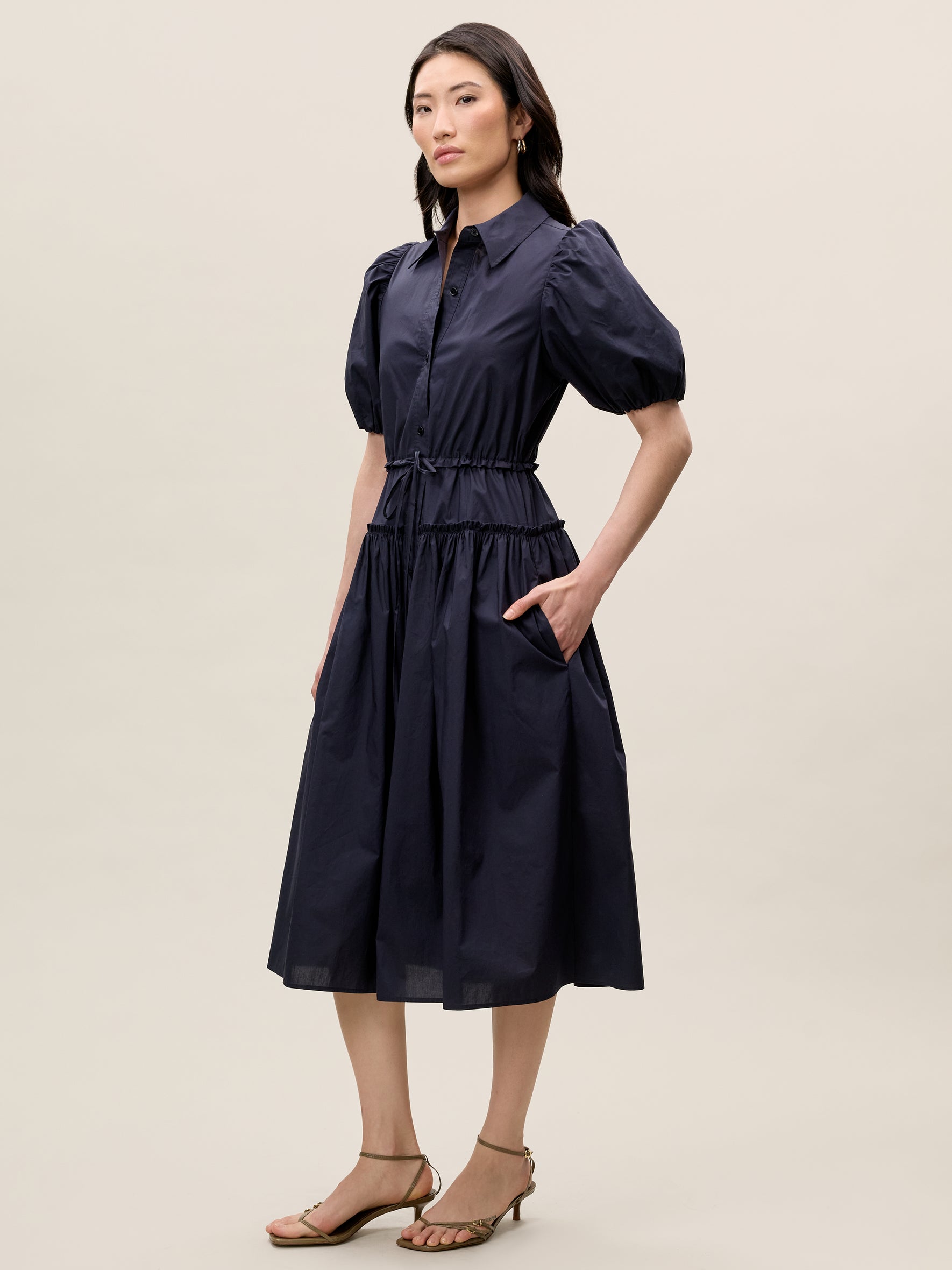 Poplin Shirt Dress