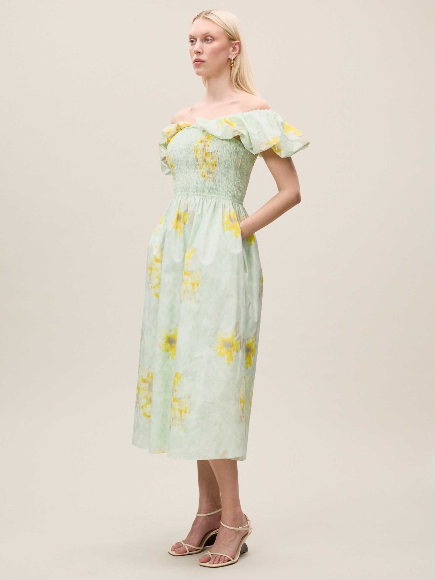 Yara Poplin Midi Dress