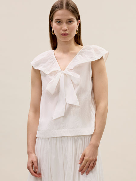 Milk Marietta Crinkle Top - Rebecca Taylor