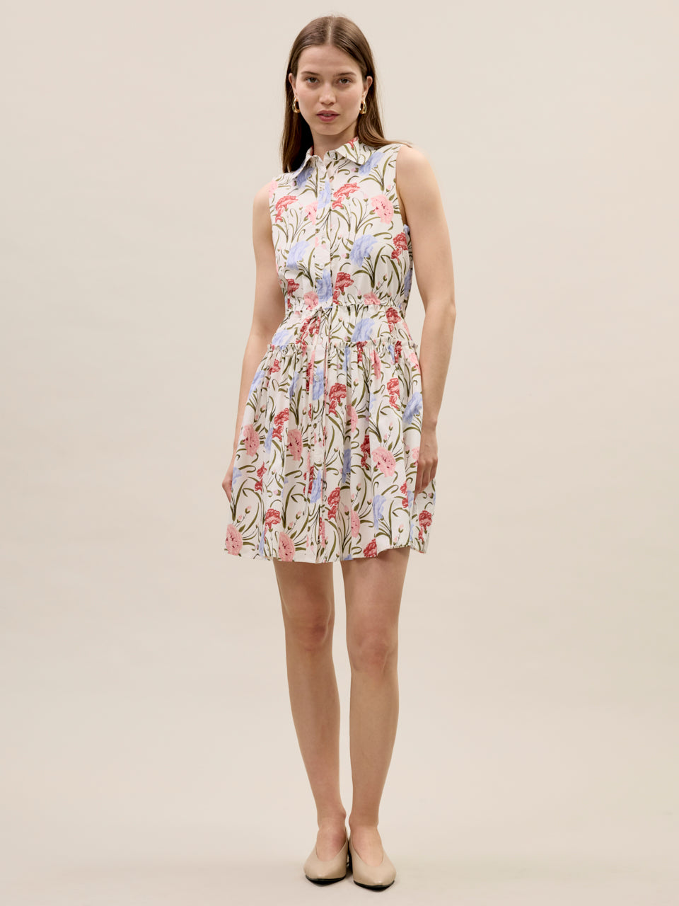 Acosanti Floral Shirt Dress