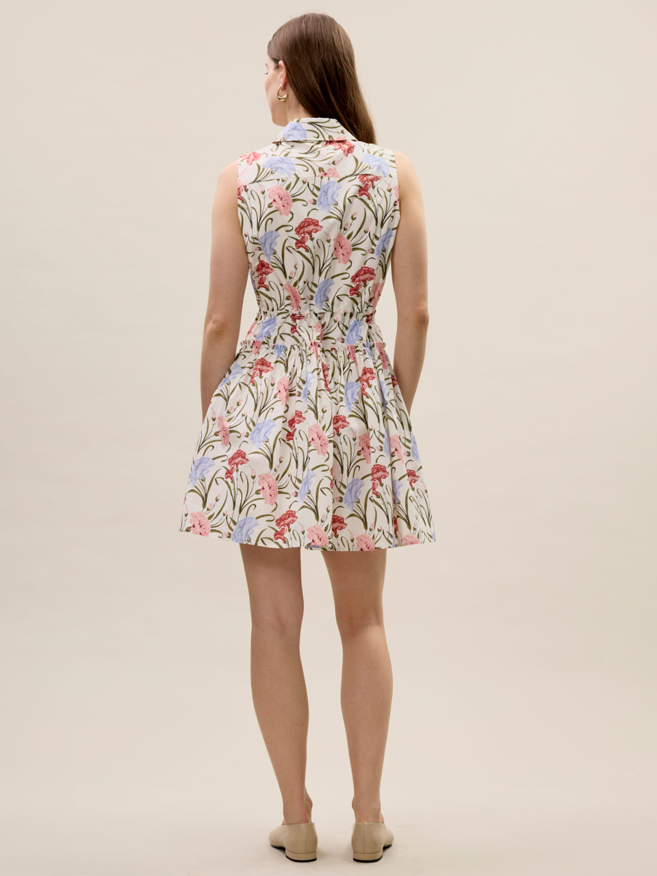 Acosanti Floral Shirt Dress