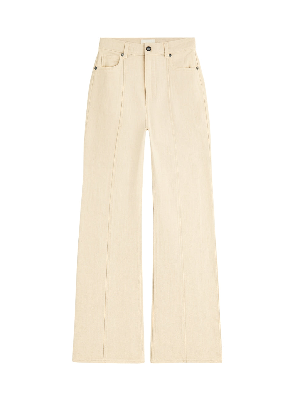  Remi Stretch Kick Flare in Ecru by Rebecca Taylor