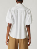 Puff Sleeve Button Down Shirt