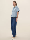 Aisley Poplin Blouse