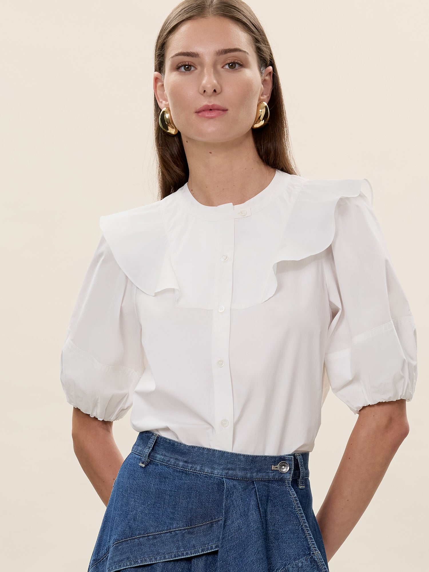 Aisley Poplin Top