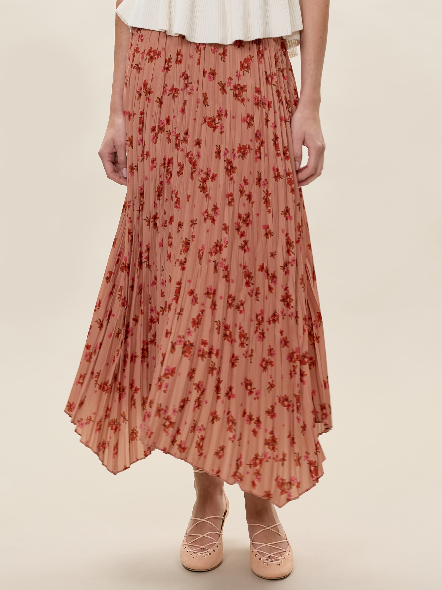  Celeste Skirt in Persimmon Multi by Rebecca Taylor