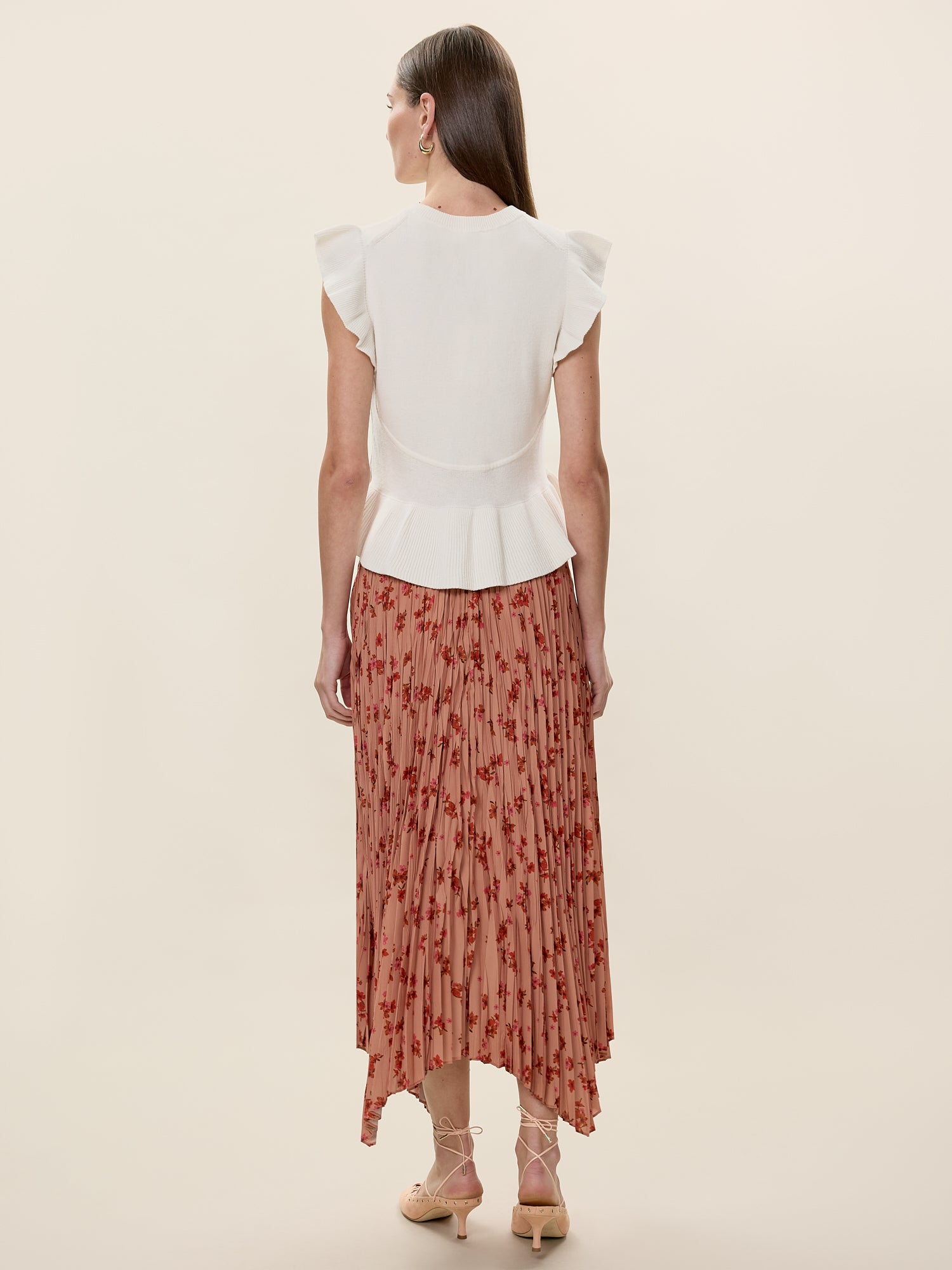  Celeste Skirt in Persimmon Multi by Rebecca Taylor