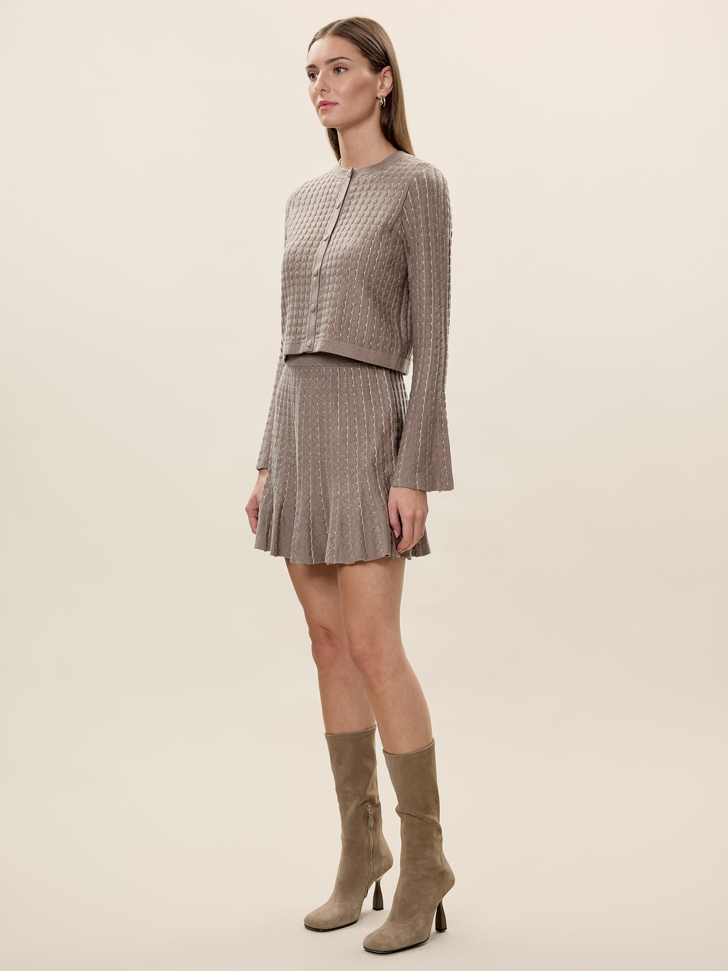  Dorothy Cardigan in Oatmeal by Rebecca Taylor