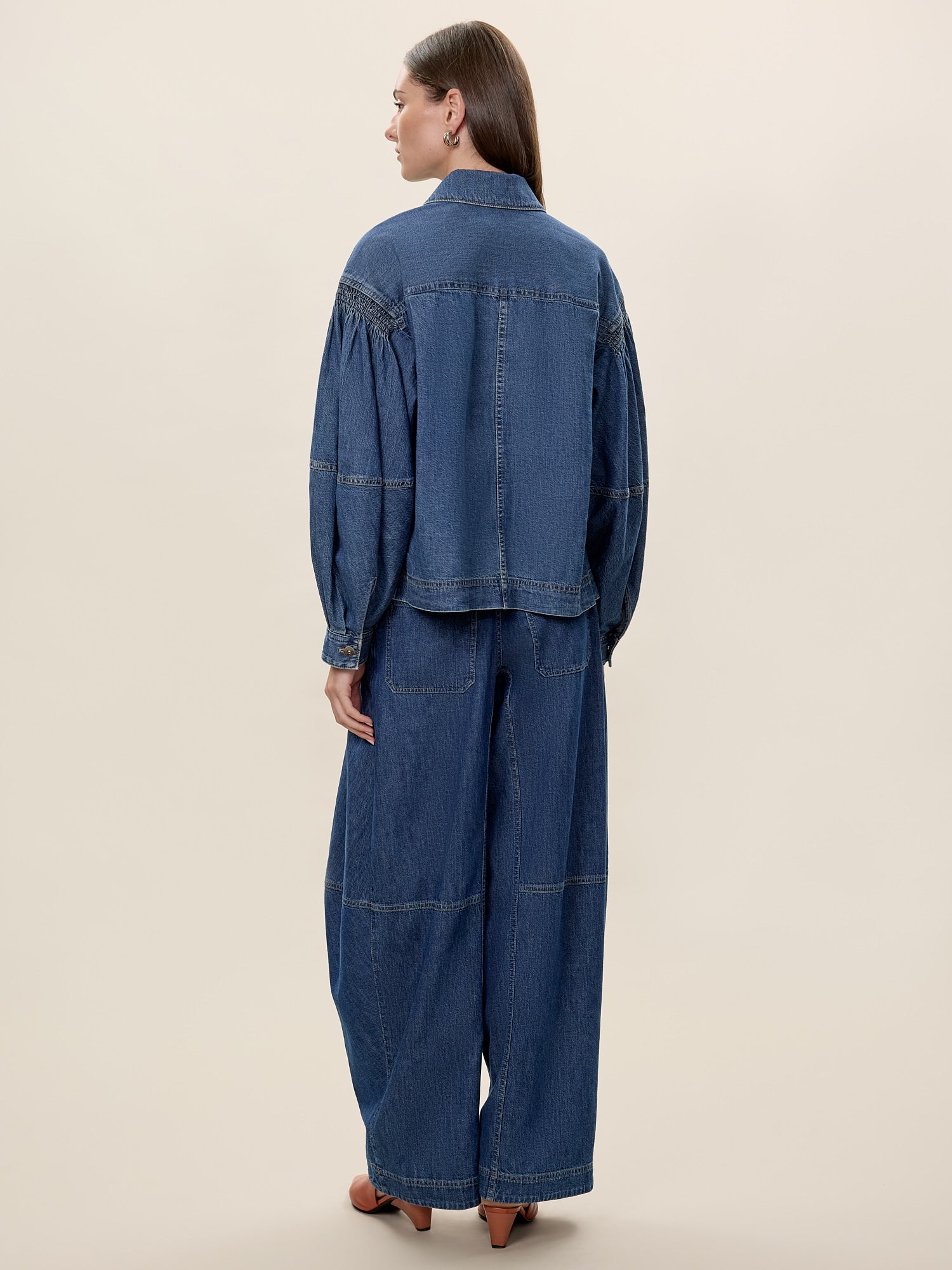  Edith Shirt Jacket in Edith Indigo by Rebecca Taylor