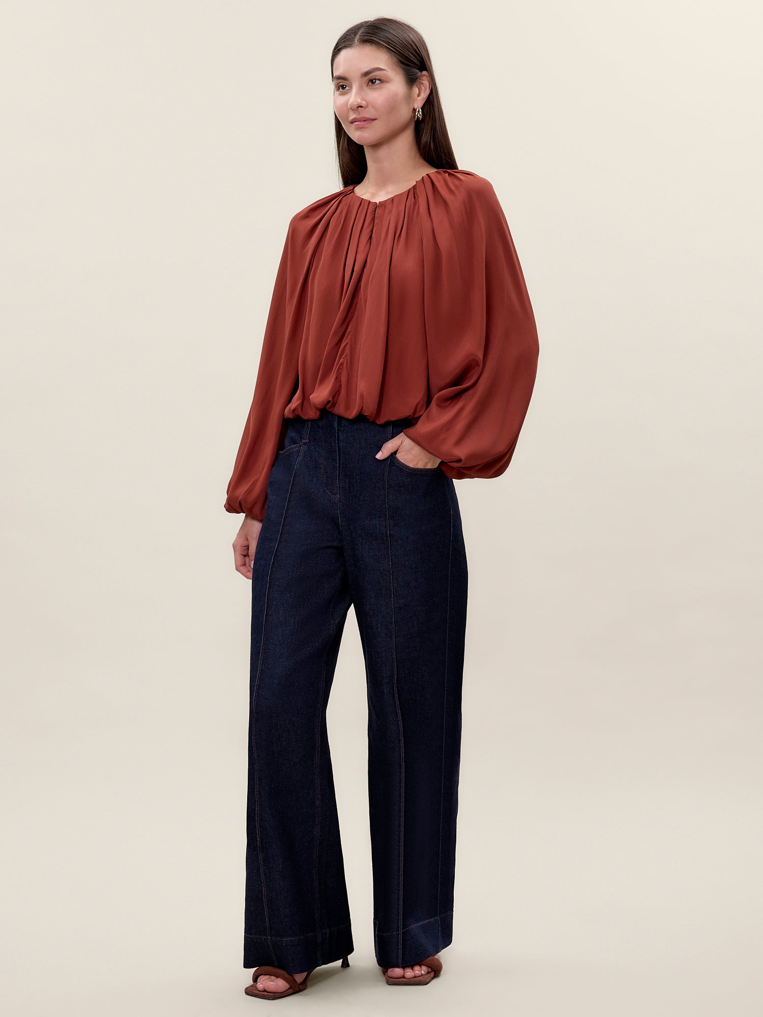  Lillith Bubble Top in Aberdeen by Rebecca Taylor