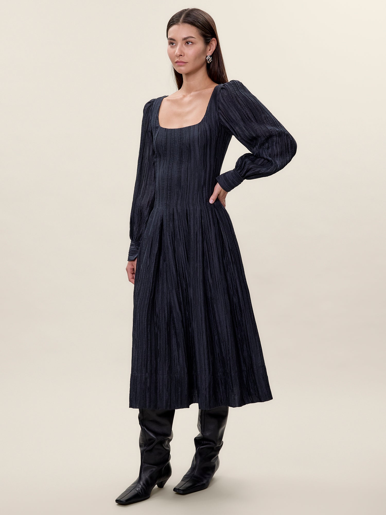  Olivia Dress in Graphite by Rebecca Taylor