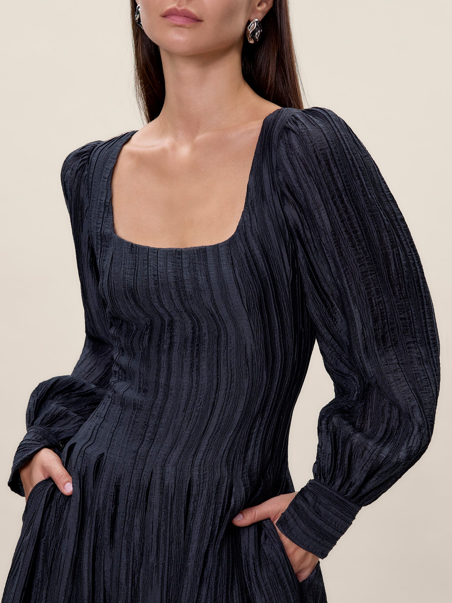  Olivia Dress in Graphite by Rebecca Taylor