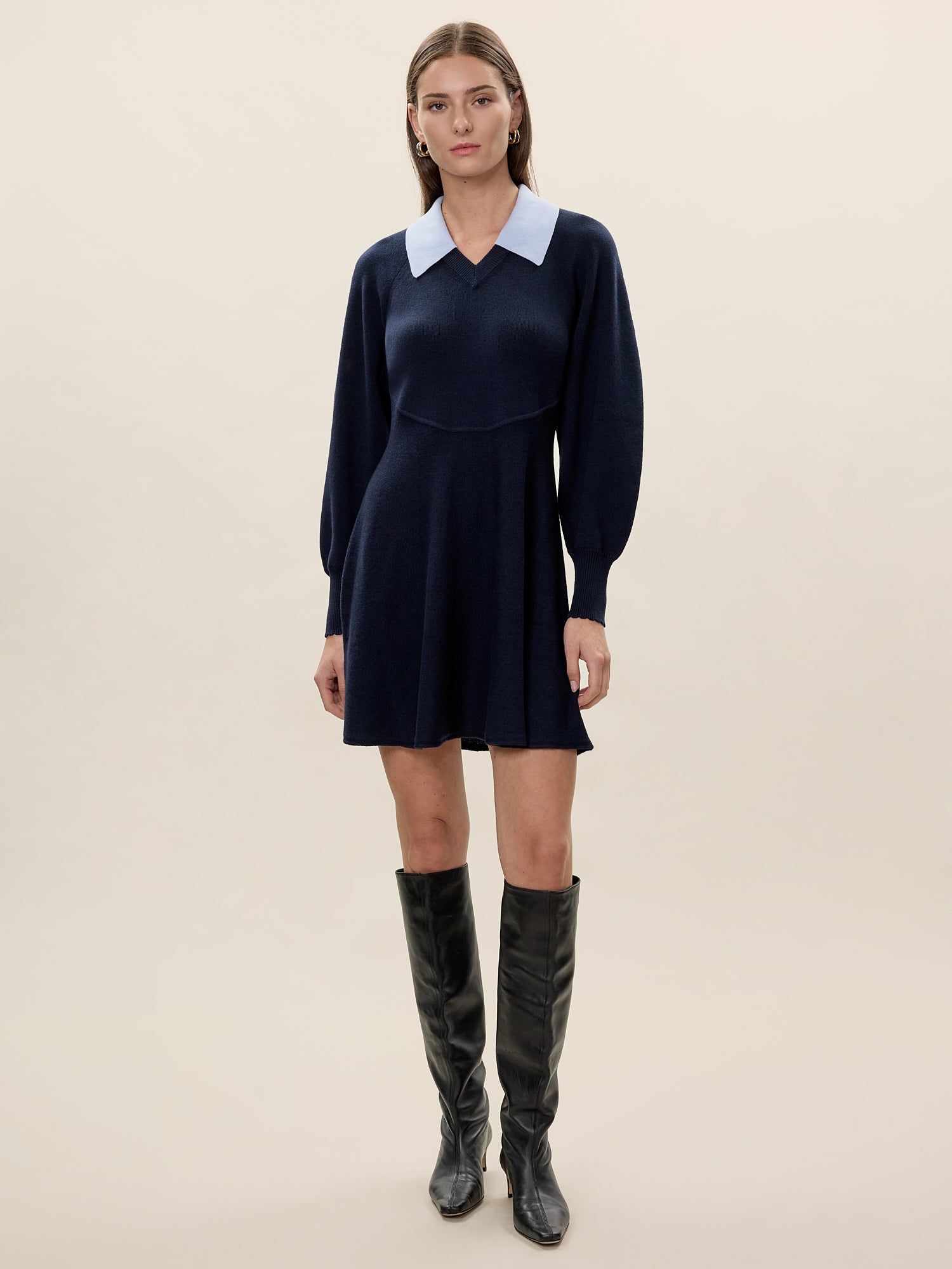 Rhea Sweater Dress Navy / S