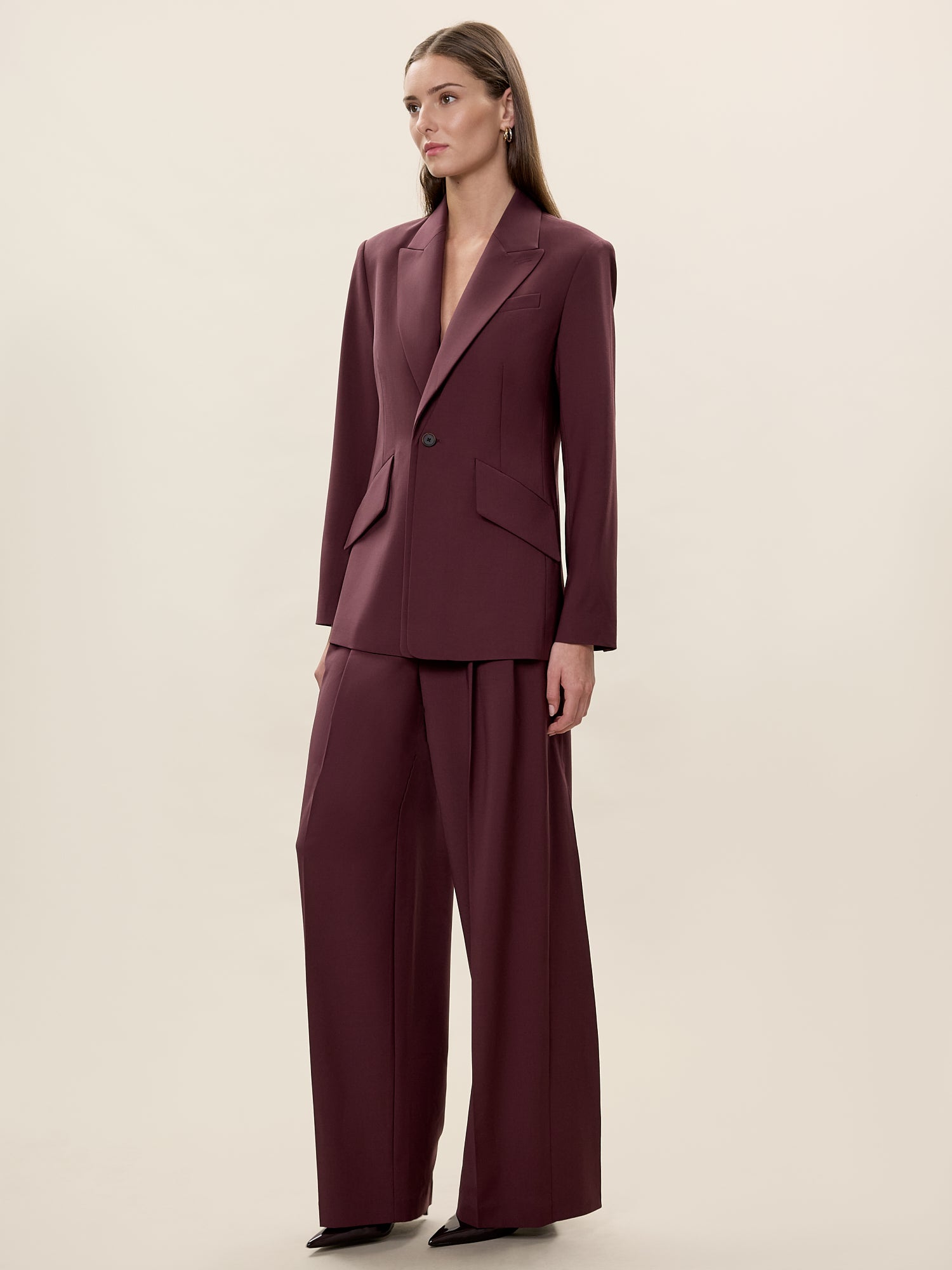  Stevie Blazer in Plum by Rebecca Taylor