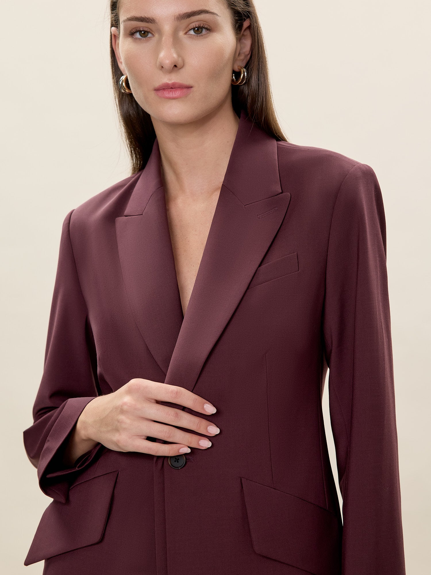  Stevie Blazer in Plum by Rebecca Taylor
