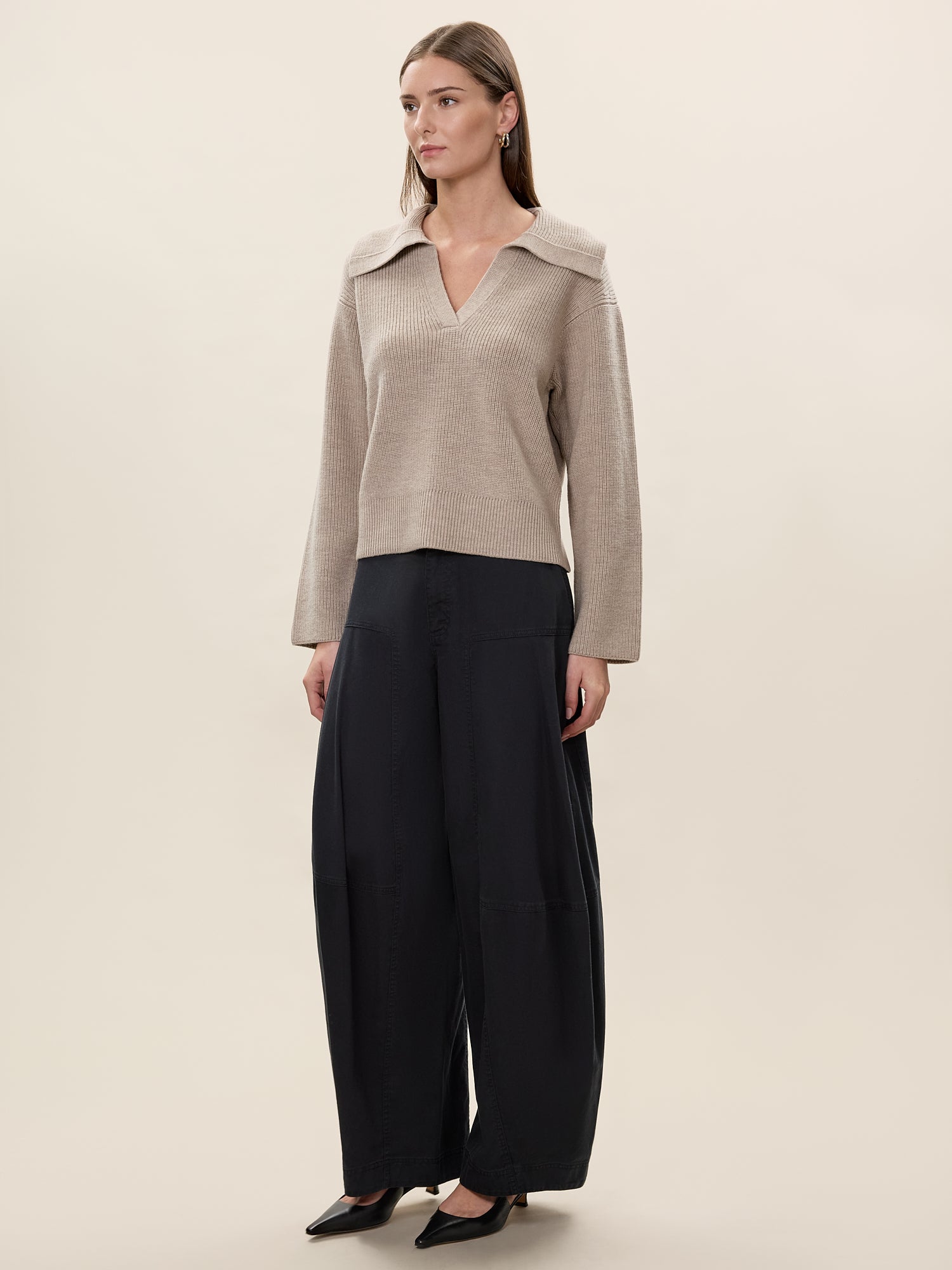  Edith Garment Dyed Jean in Black by Rebecca Taylor