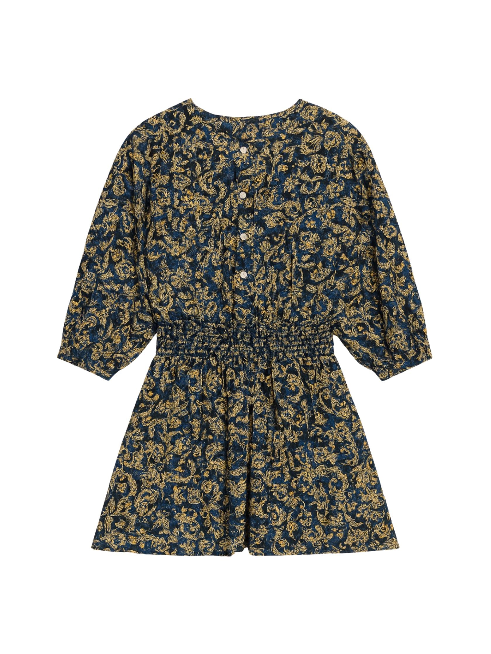  Charlene Dress in Navy Multi by Rebecca Taylor