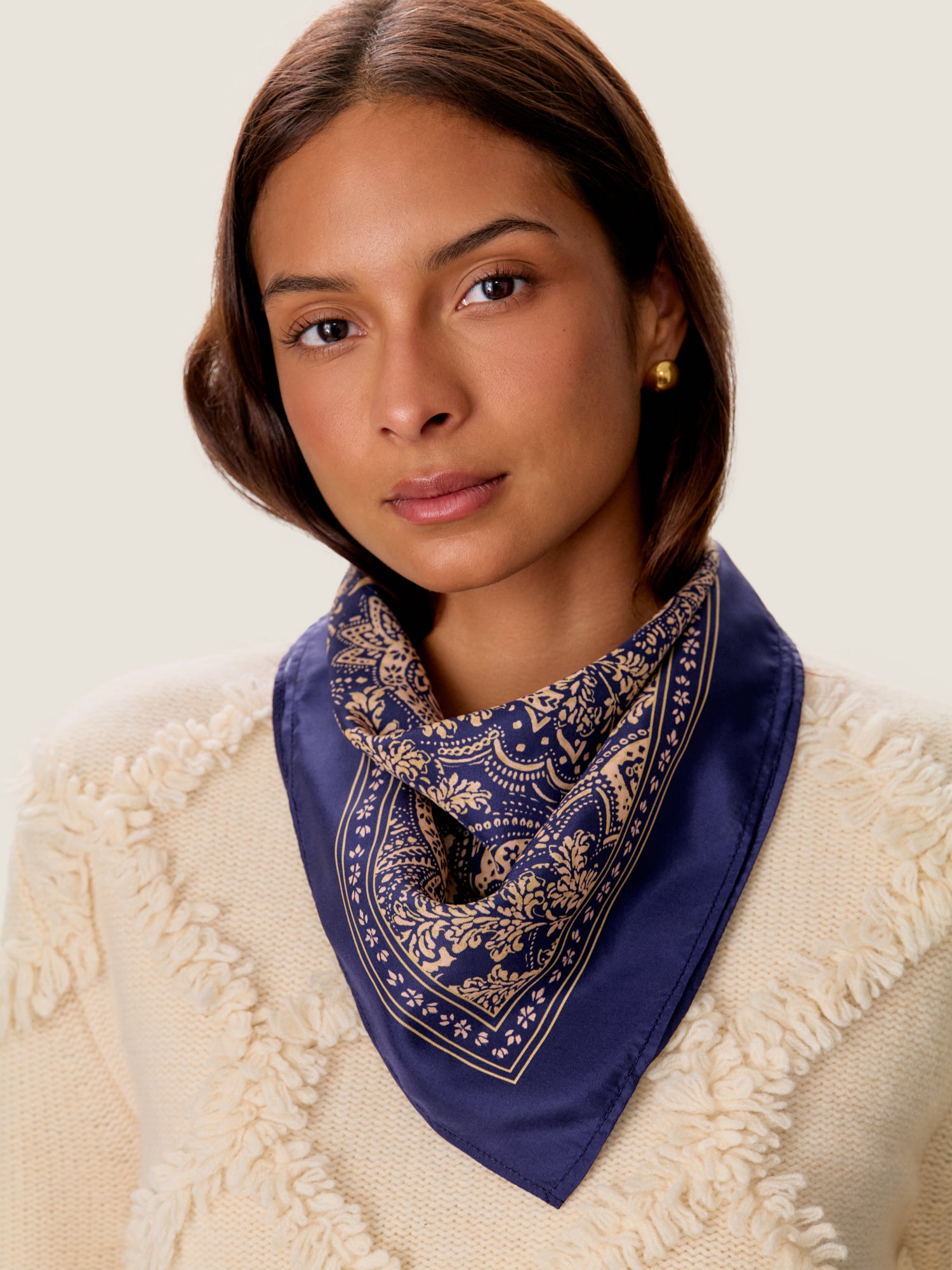  Vintage Paisley Scarf in Maritime Multi by Rebecca Taylor