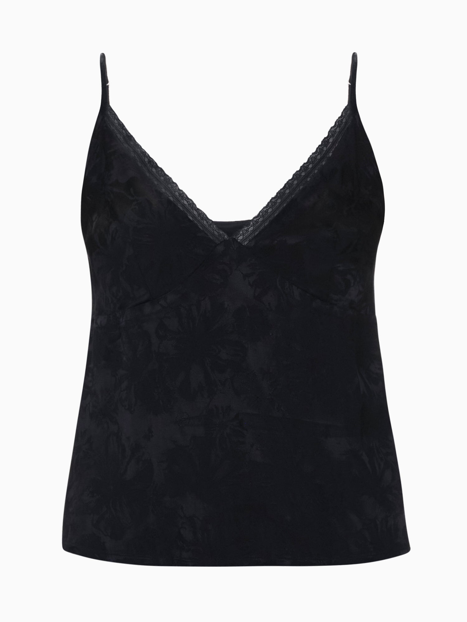  Amber Jacquard Cami in Noir by Rebecca Taylor