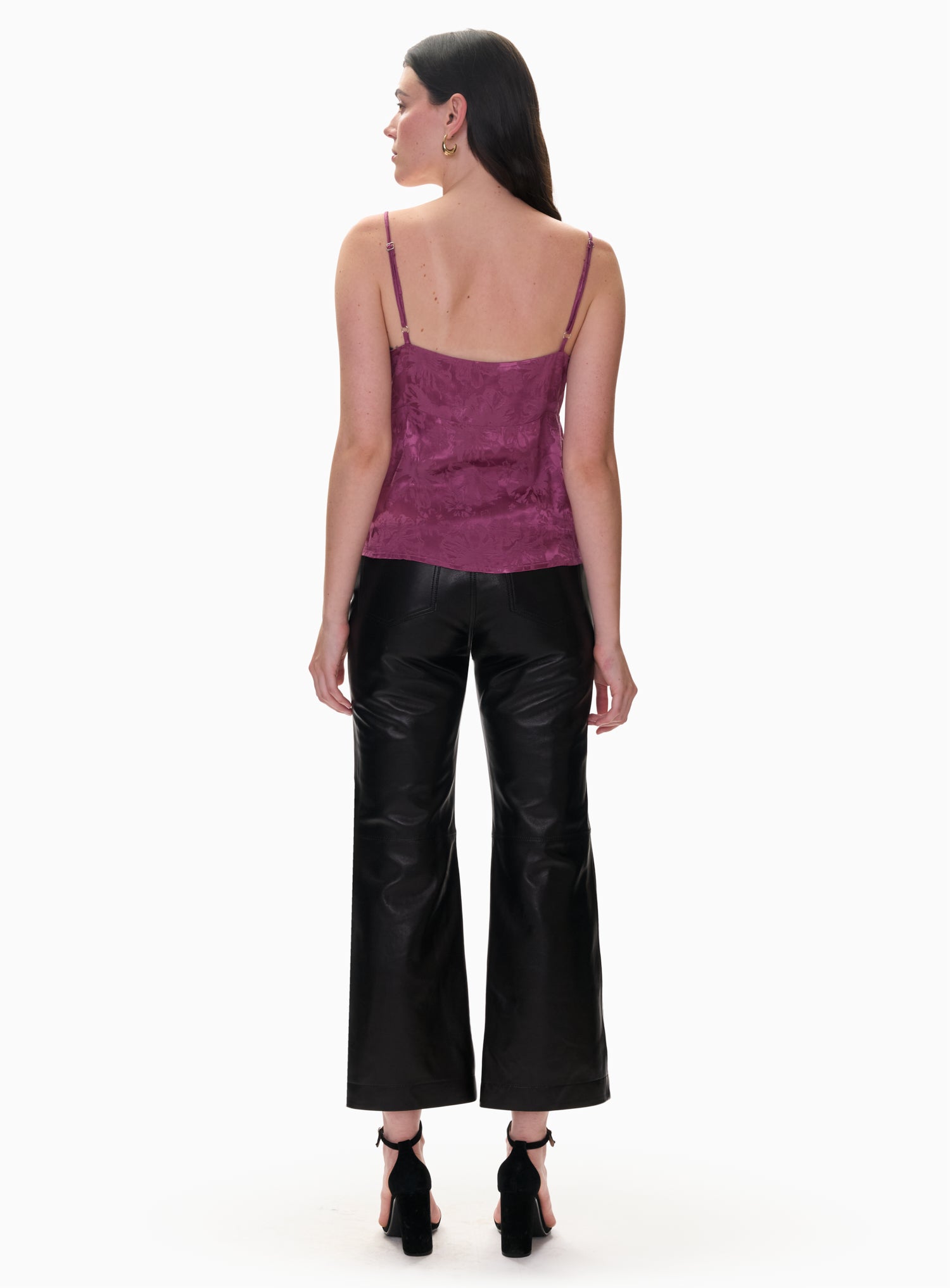  Amber Jacquard Cami in Plum by Rebecca Taylor