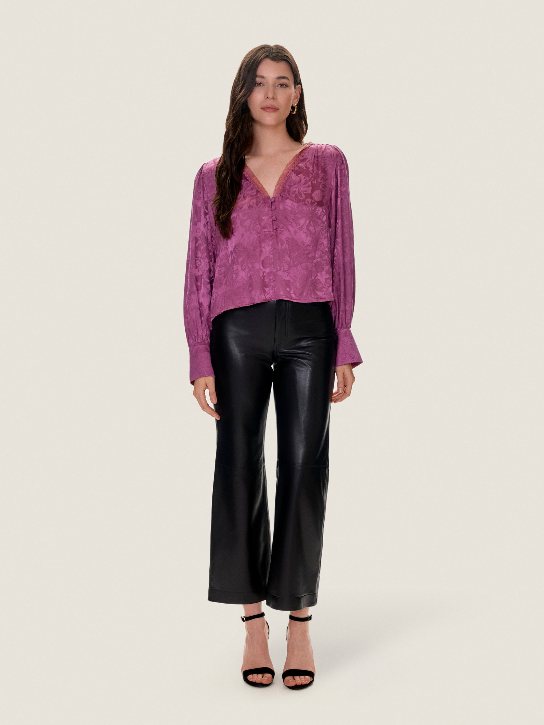 Audrey Jacquard Blouse