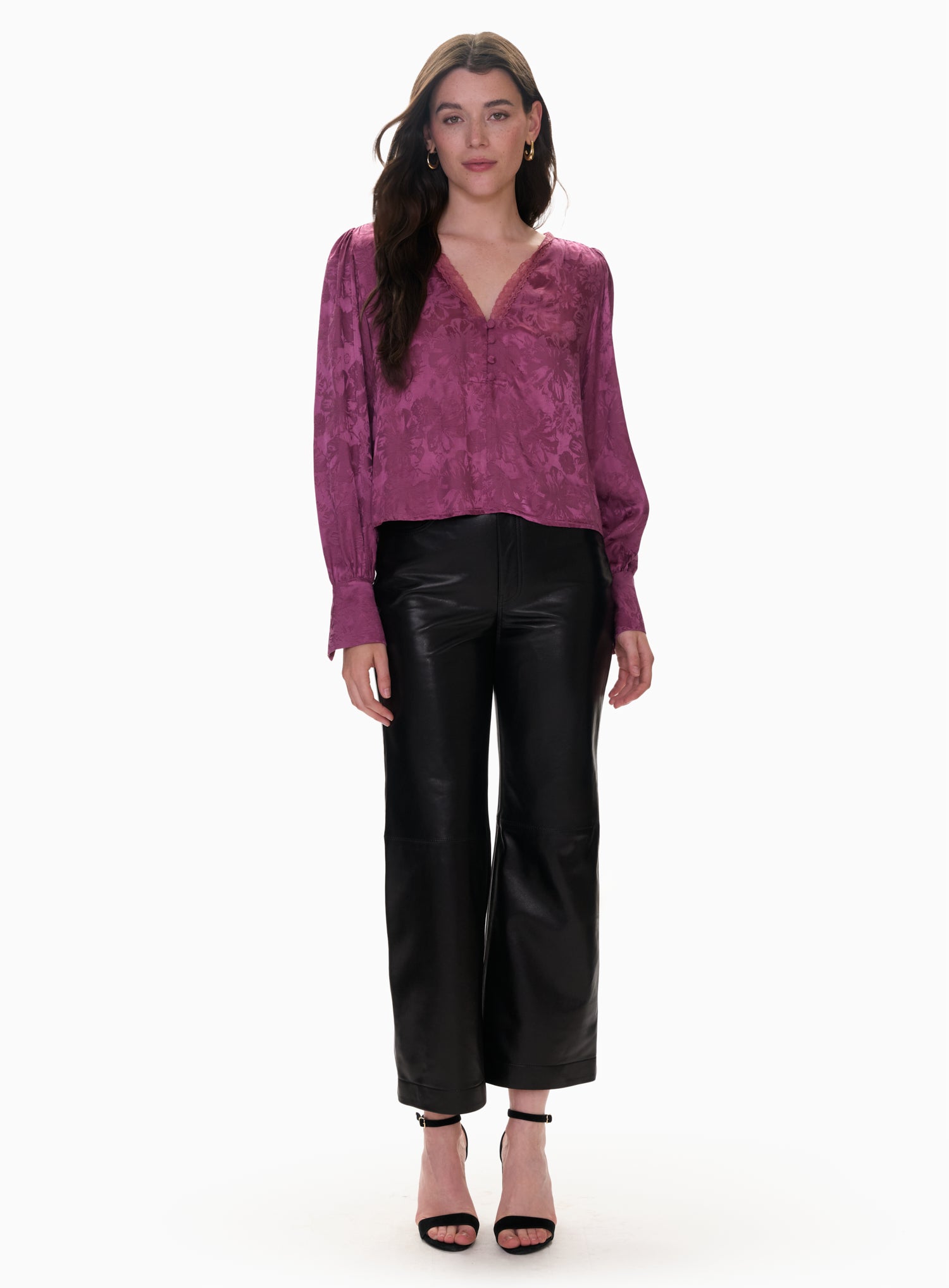 Audrey Jacquard Blouse