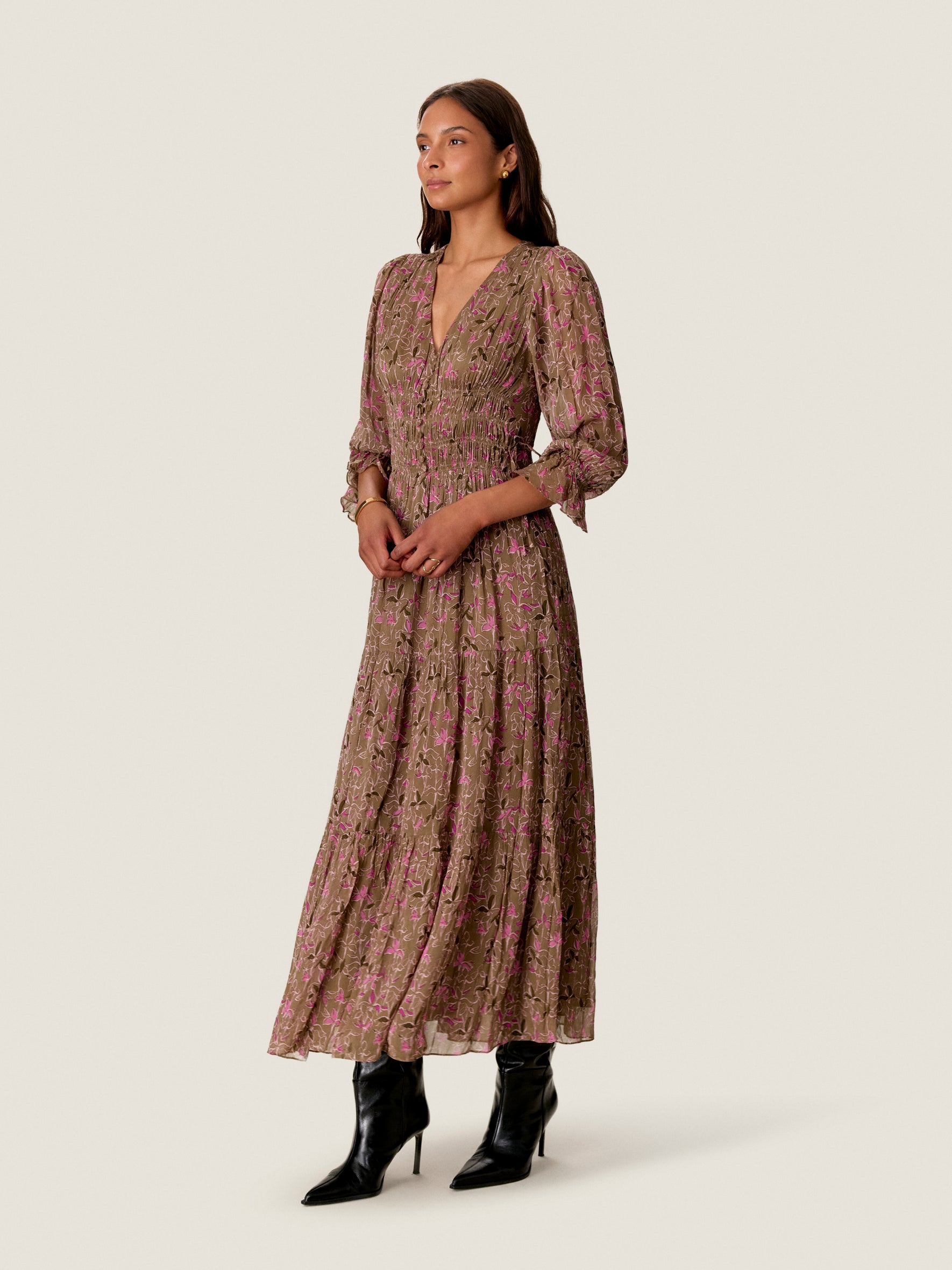 Audrey Smock Maxi Dress