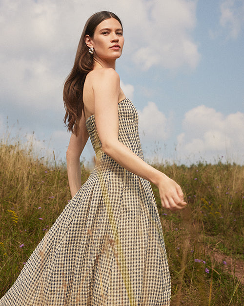 Aster Gingham Dress