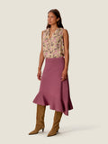 Caroline Ruffle Sleeveless Top