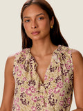 Caroline Ruffle Sleeveless Top