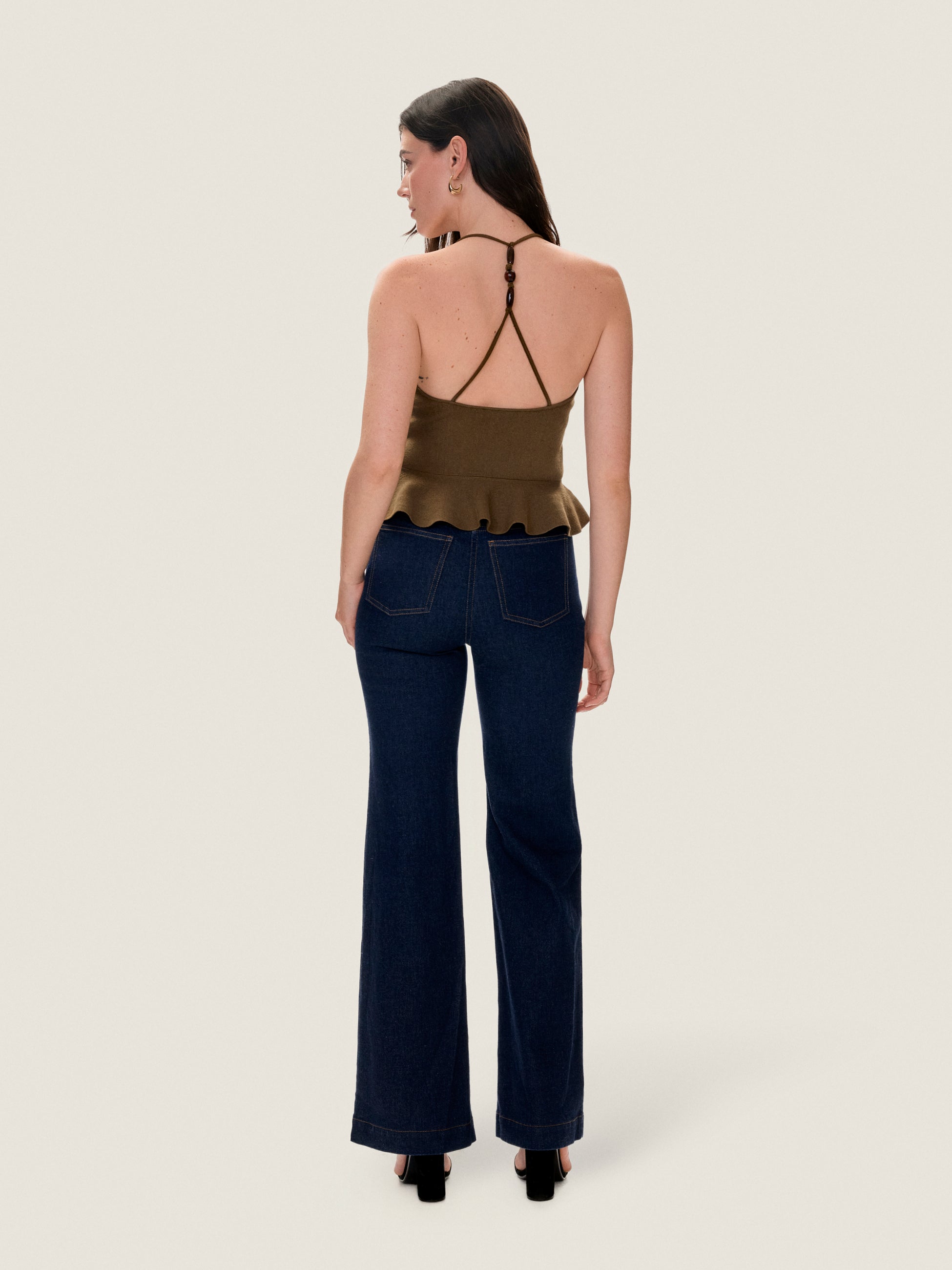  Bailey Sweater Tank in Olive by Rebecca Taylor