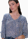 Charlotte Print Mix Blouse