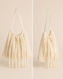 Floral Crochet Bag Milk