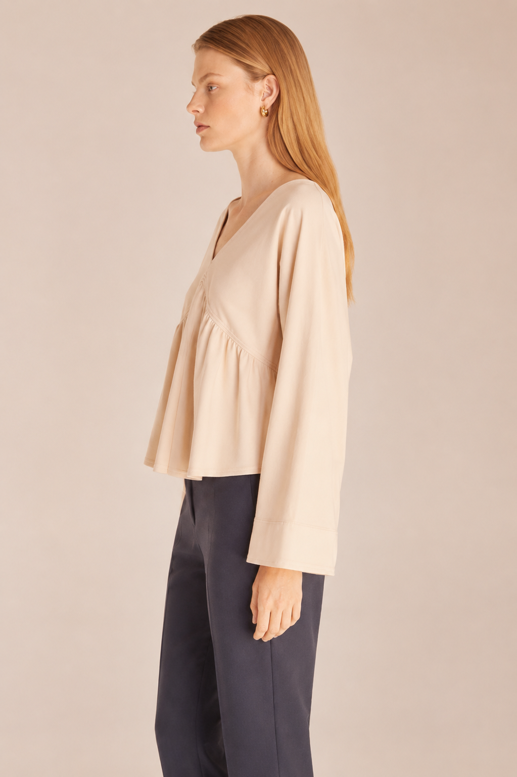 Long Sleeve Trapeze Top