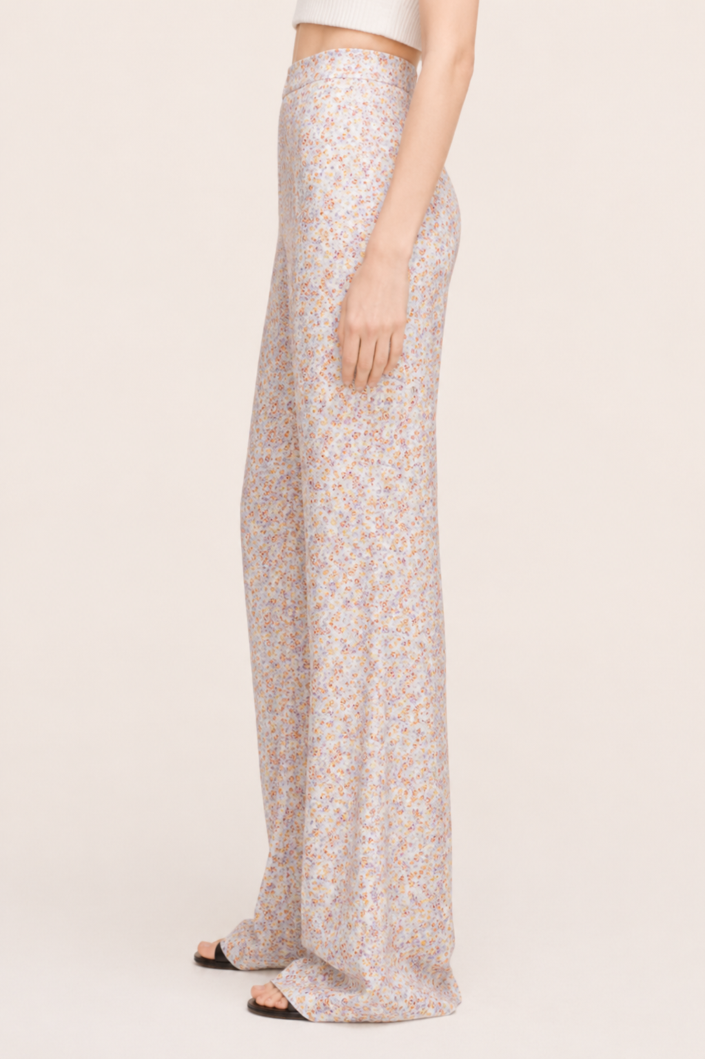 Violet Fleur Silk Pajama Pant
