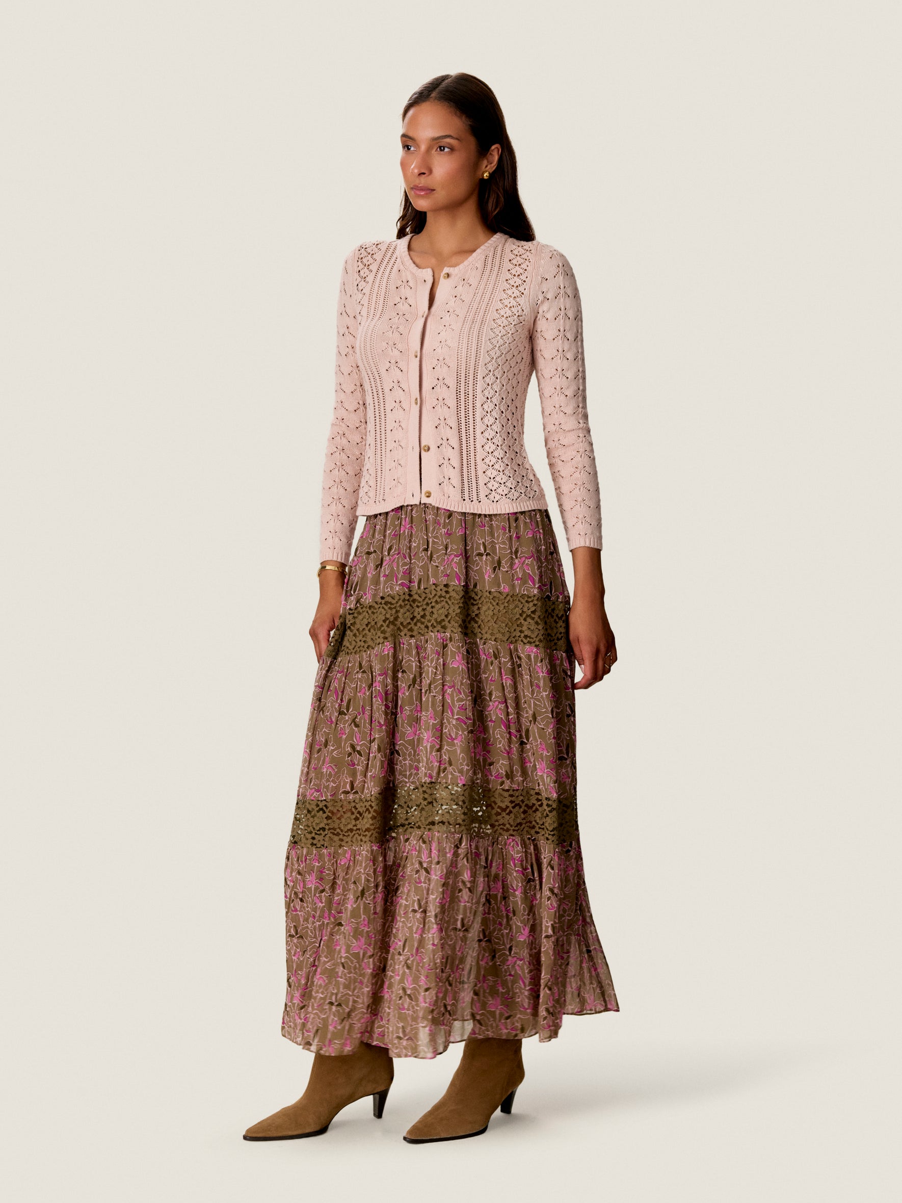 Hannah Pointelle Cardigan