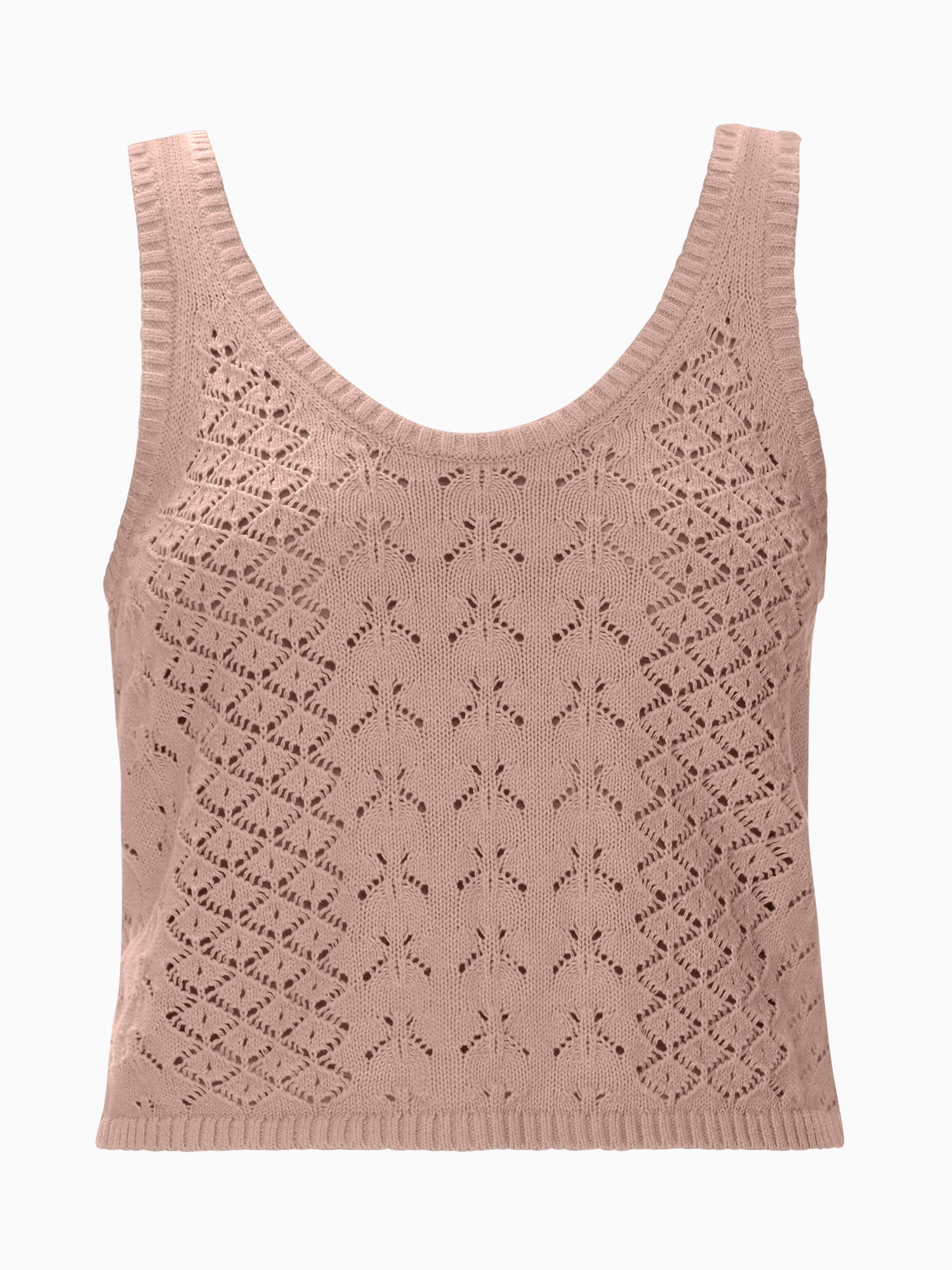  Hannah Pointelle Tank in Desert Rose by Rebecca Taylor
