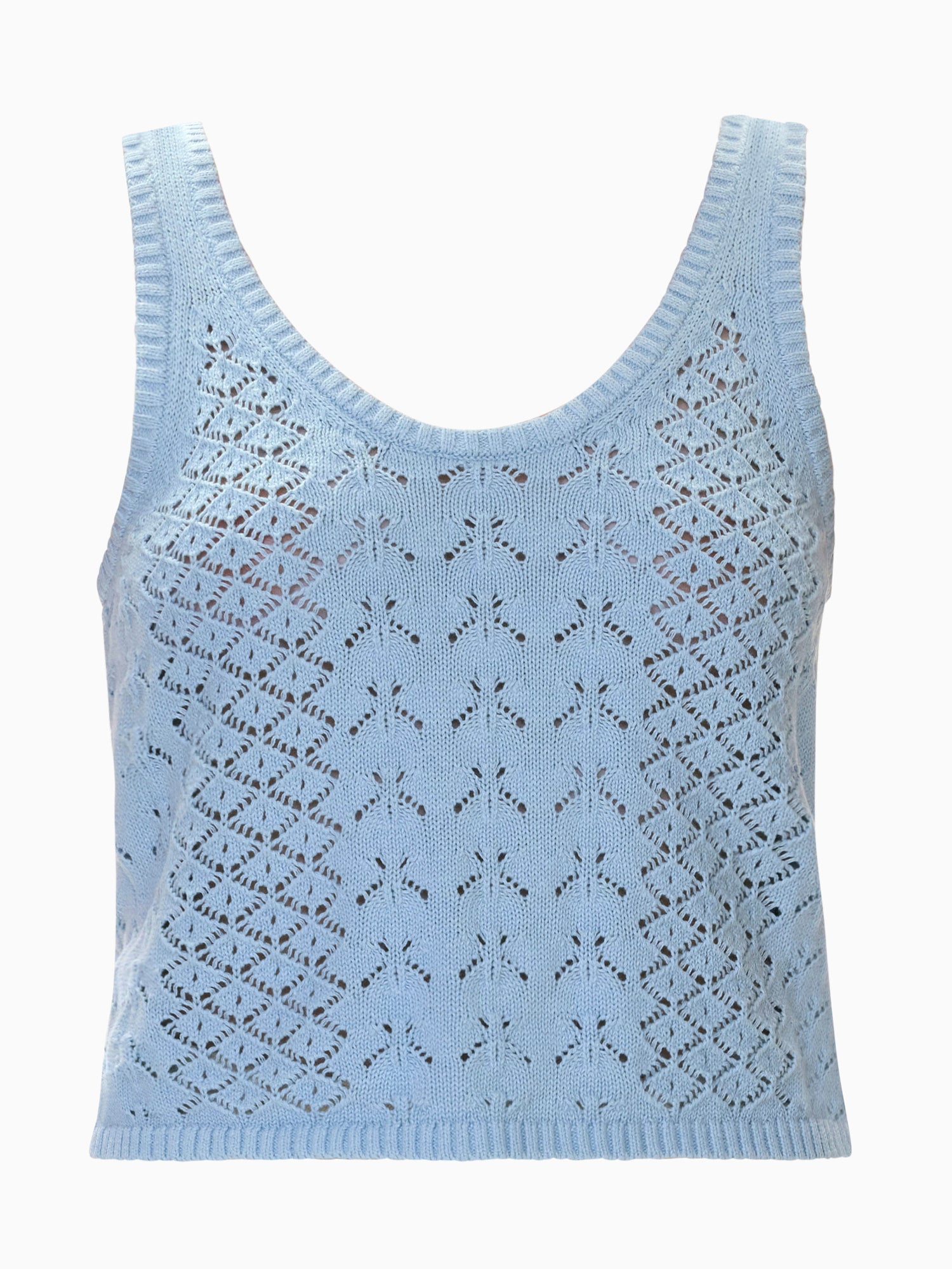  Hannah Pointelle Tank in Seafoam by Rebecca Taylor