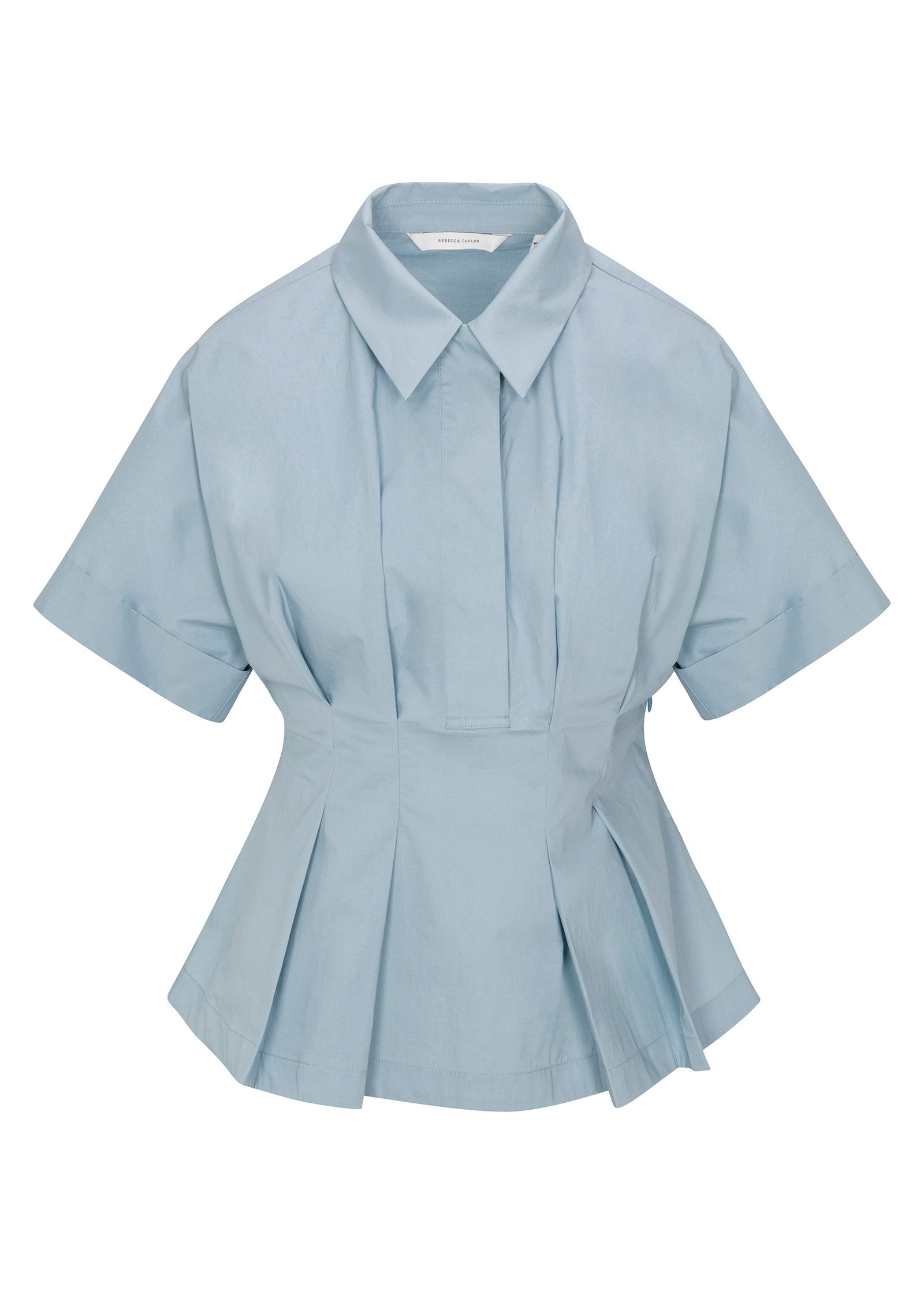  Aisley Poplin Blouse in Chambray by Rebecca Taylor