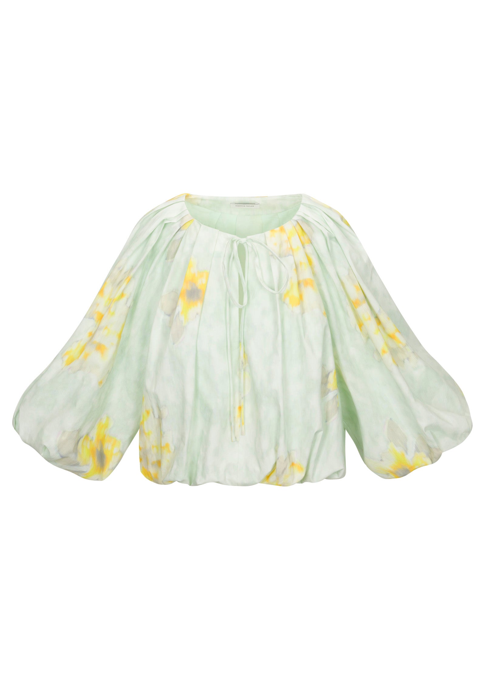  Yara Bubble Top in Sage Combo by Rebecca Taylor
