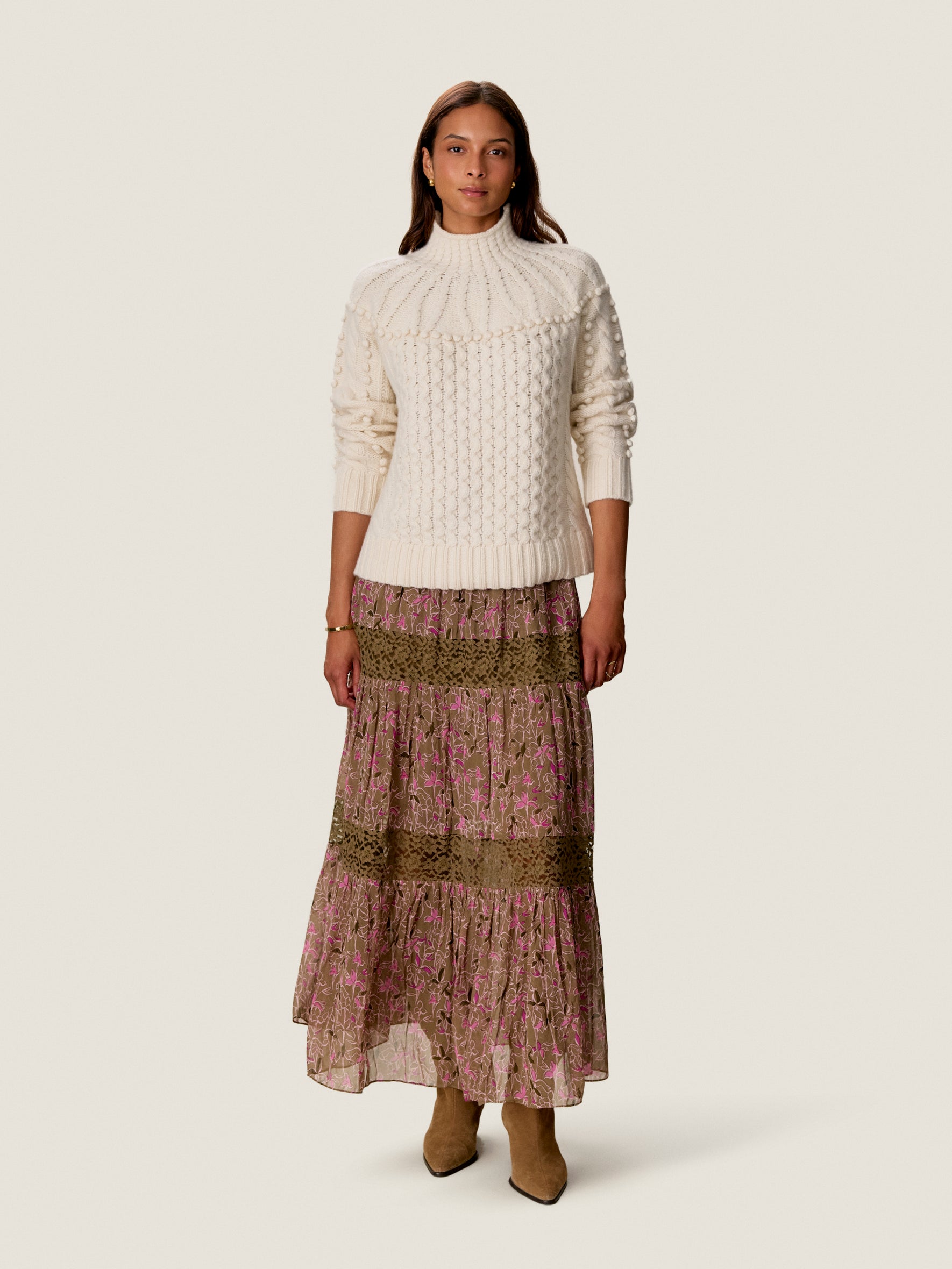 Kinsley Lace Mix Skirt