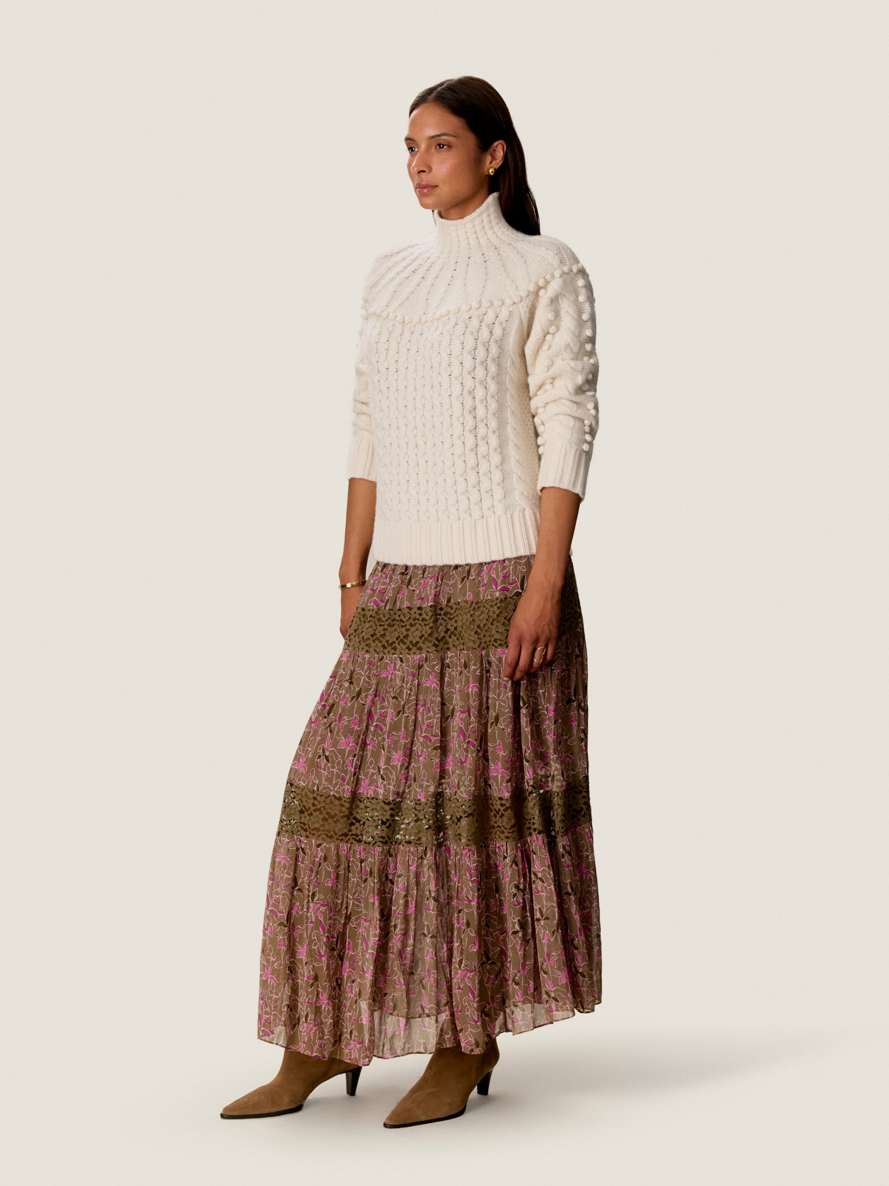 Kinsley Lace Mix Skirt