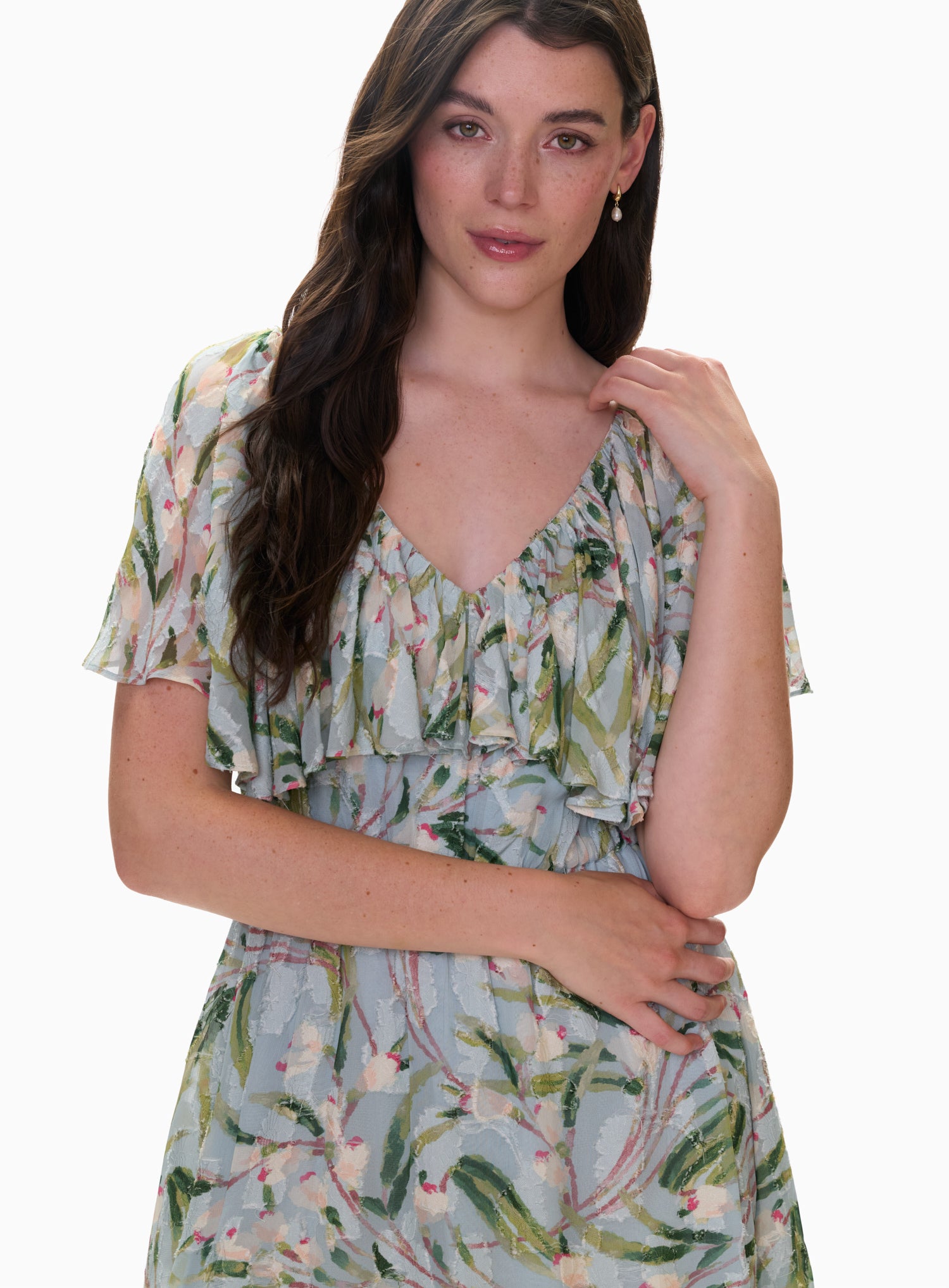  Mia Mini Dress in Seafoam Multi by Rebecca Taylor