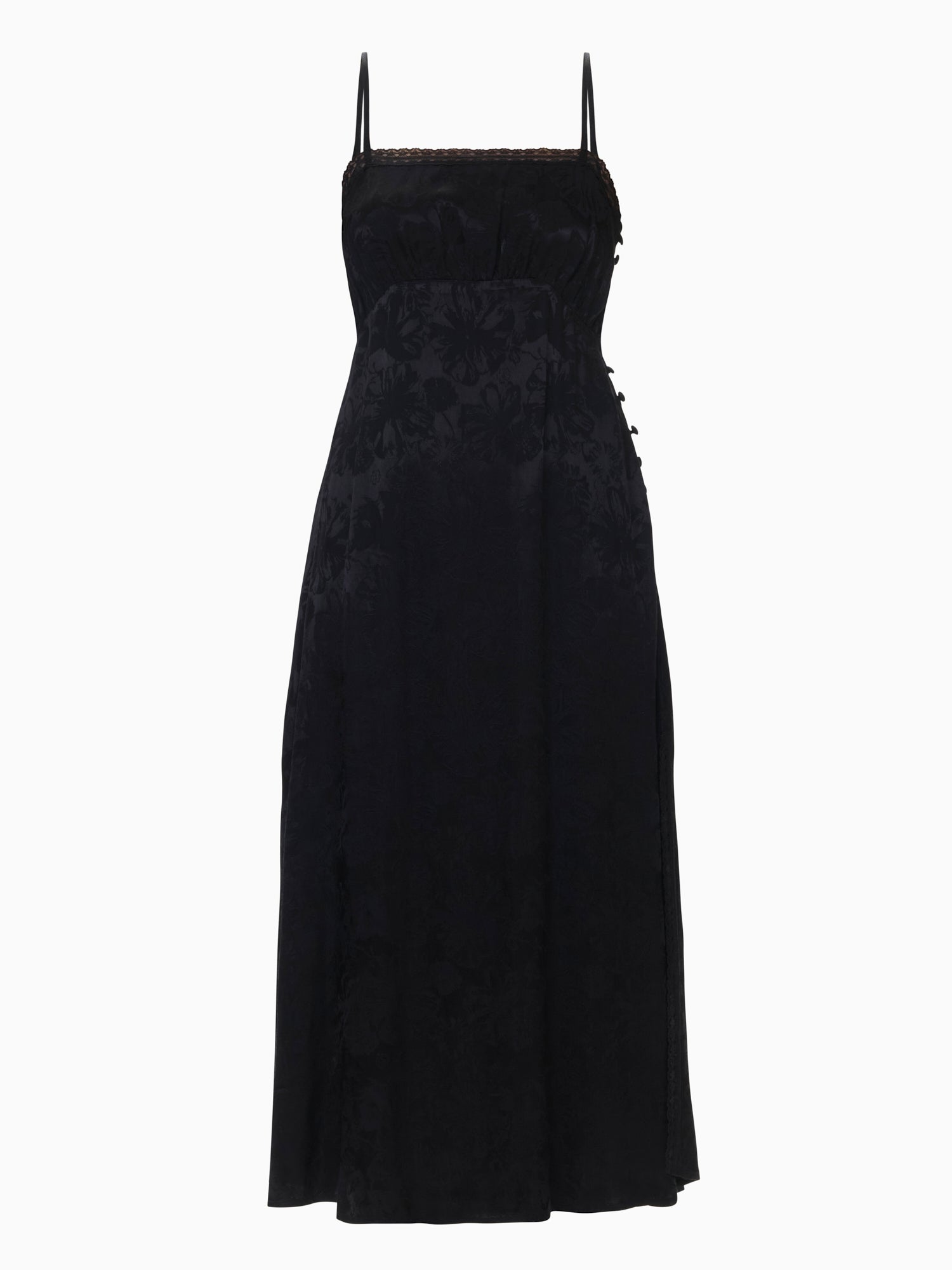  Neveah Jacquard Cami Dress in Noir by Rebecca Taylor