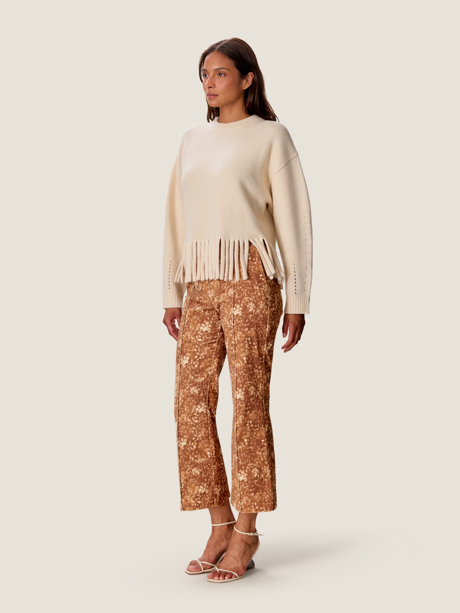 Madison Velvet Crop Kick Flare Pants