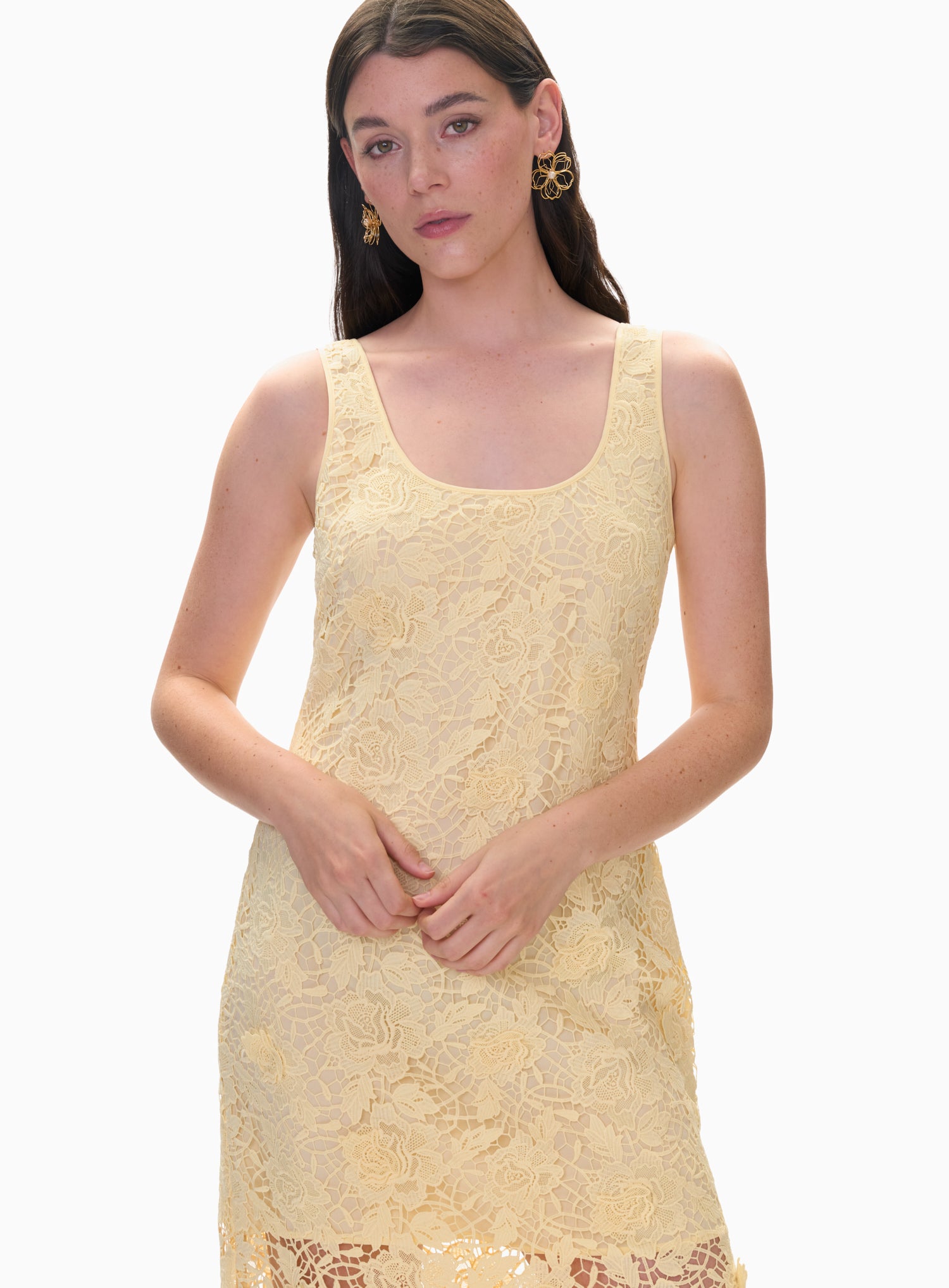  Penelope Maxi Dress in Limoncello by Rebecca Taylor