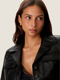 Piper Crop Leather Jacket