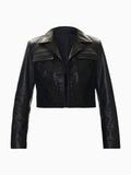 Piper Crop Leather Jacket